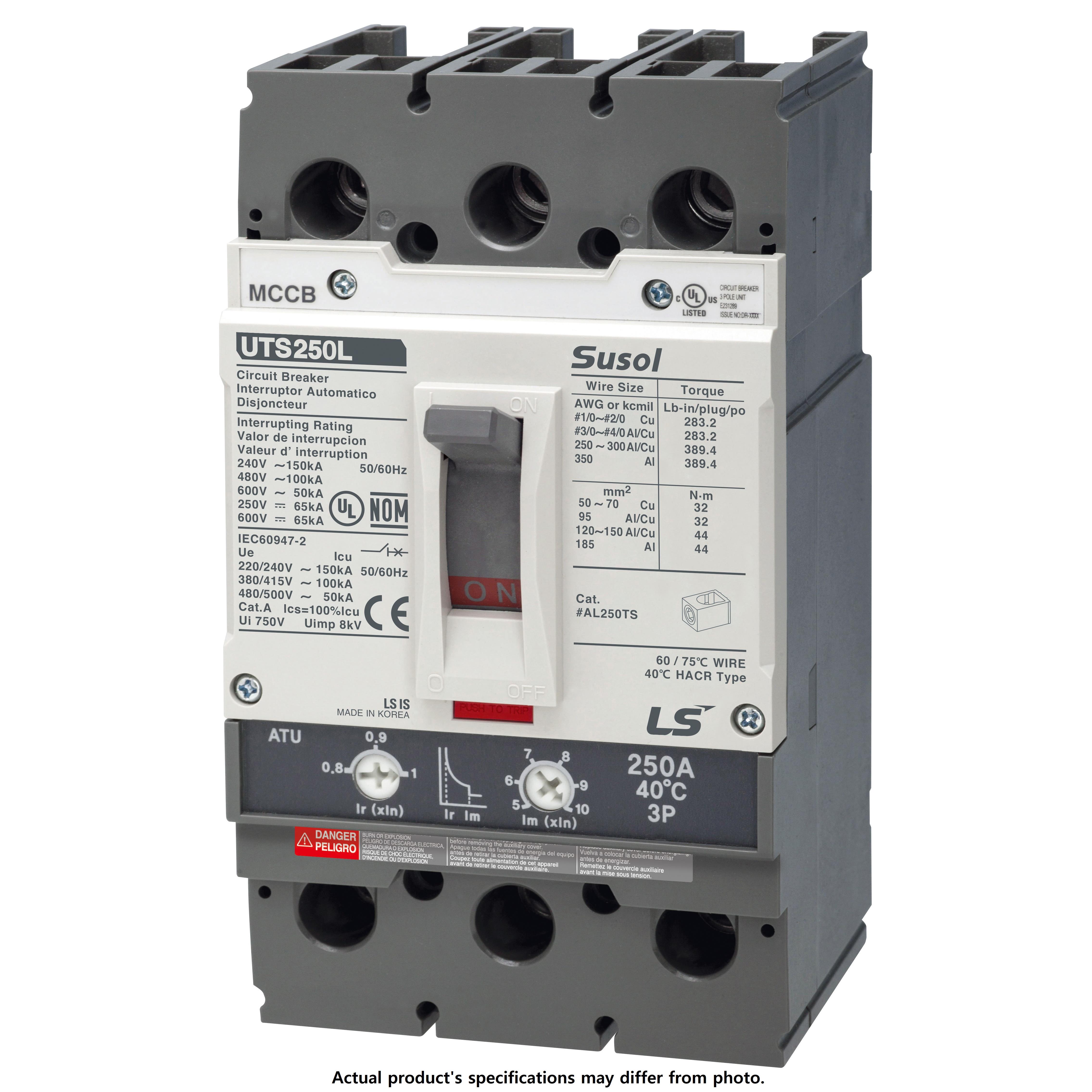 LS Electric UTS250HT FTU 175A 3P LO UL electronic component