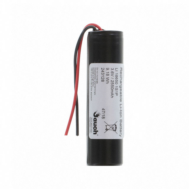 Jauch Quartz LI18650JS1S1P+PCM+2 WIRES 70MM electronic component