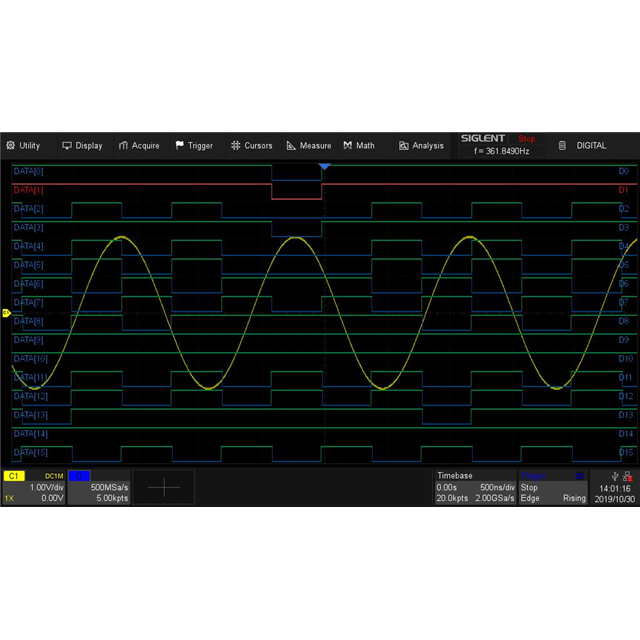 Siglent Technologies NA, Inc. SDS-1000X-16LA electronic component