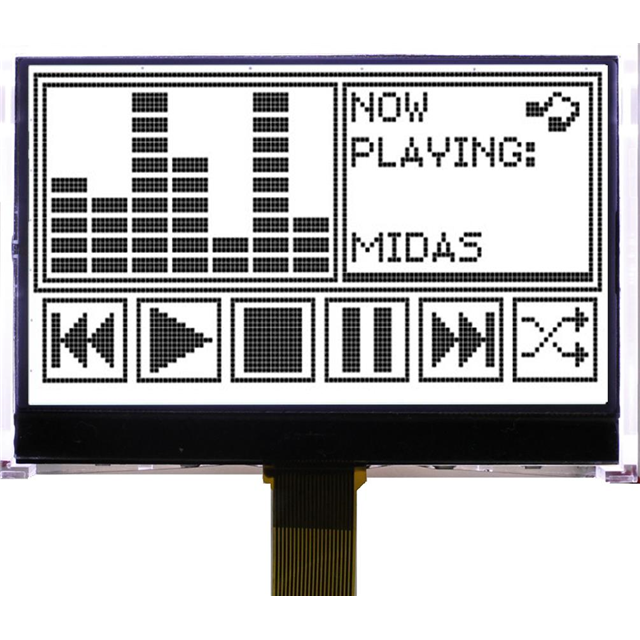 Midas Displays MCCOG128064N6W-FPTLW electronic component