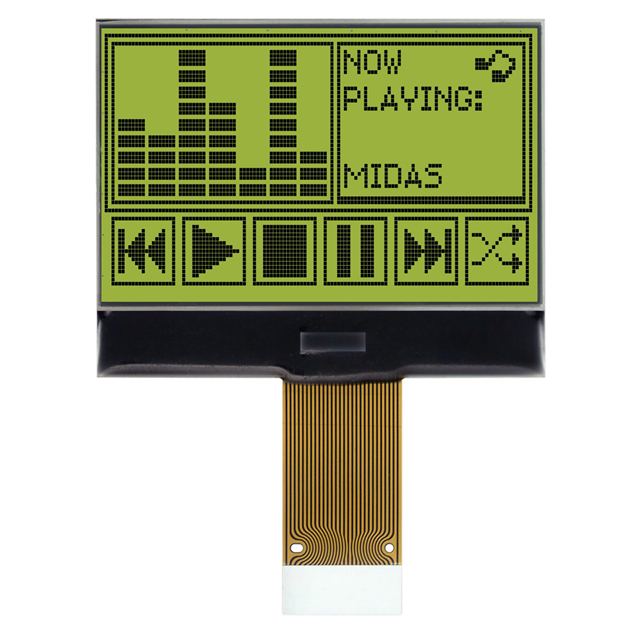 Midas Displays MCCOG128064B12W-SPR electronic component