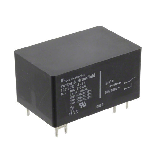 TE Connectivity Potter & Brumfield Relays T92S7D12-12 electronic component