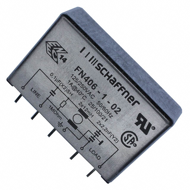 TE Connectivity Schaffner FN406-1-02 electronic component