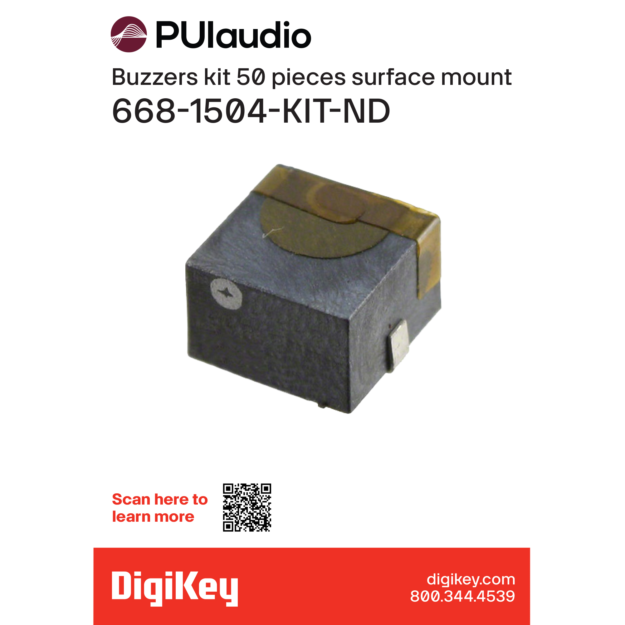 PUI Audio, Inc. 668-1504-KIT electronic component