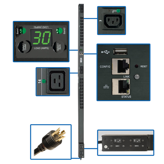 Eaton Tripp Lite PDUNVR30HVLX electronic component