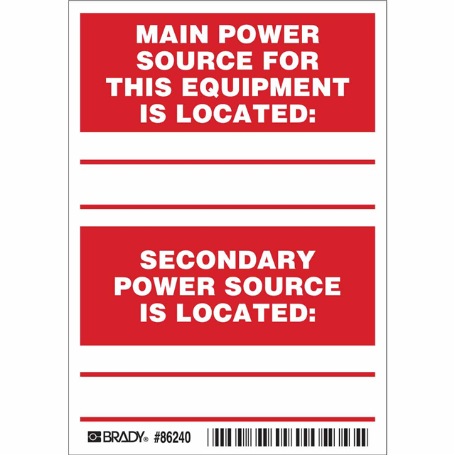 Brady Corporation 86240 electronic component
