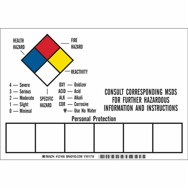 Brady Corporation 121456 electronic component