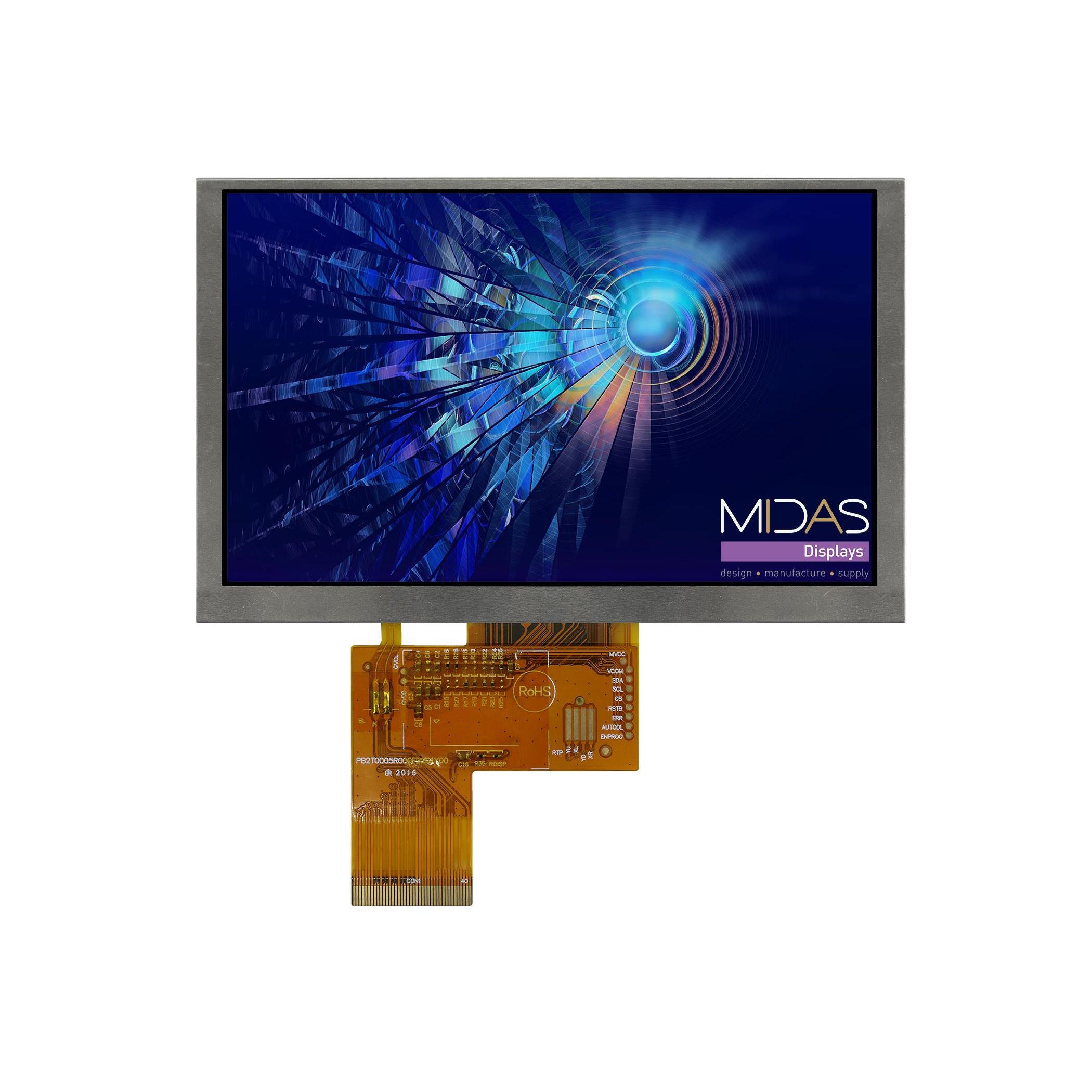 Midas Displays MDT0500D6IH-LVDS electronic component