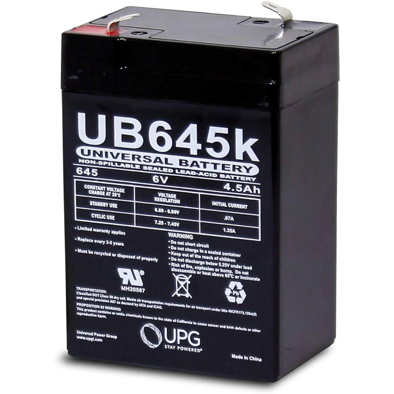 Universal Battery UB645 electronic component