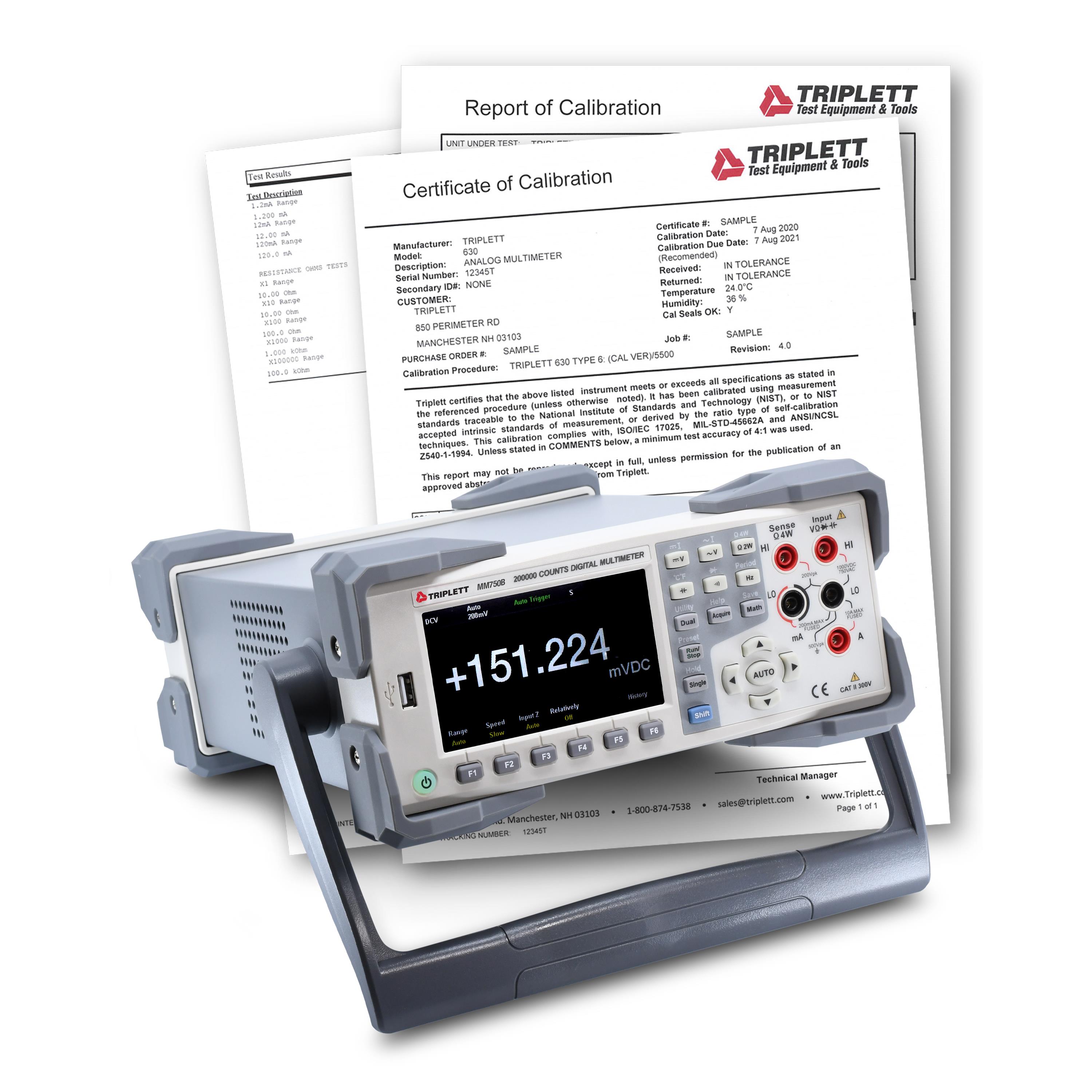 Triplett Test Equipment and Tools MM750B-NIST electronic component