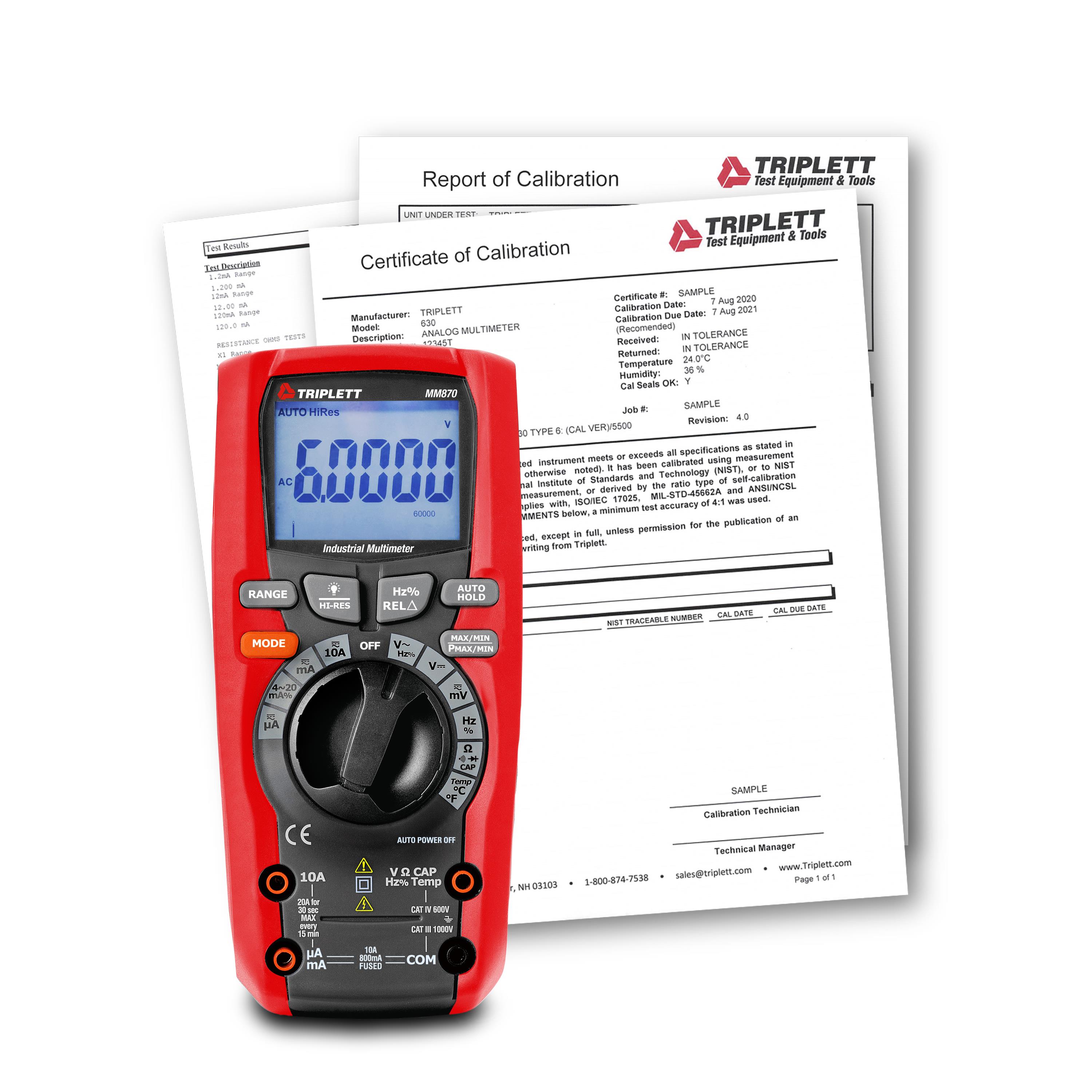 Triplett Test Equipment and Tools MM870-NIST electronic component