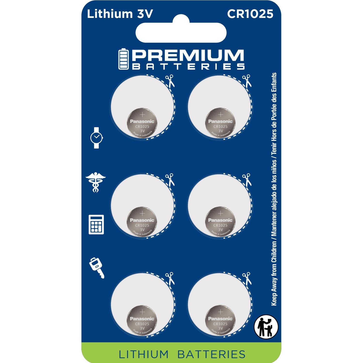 Premium Batteries PB-CR1025 BP/6 electronic component