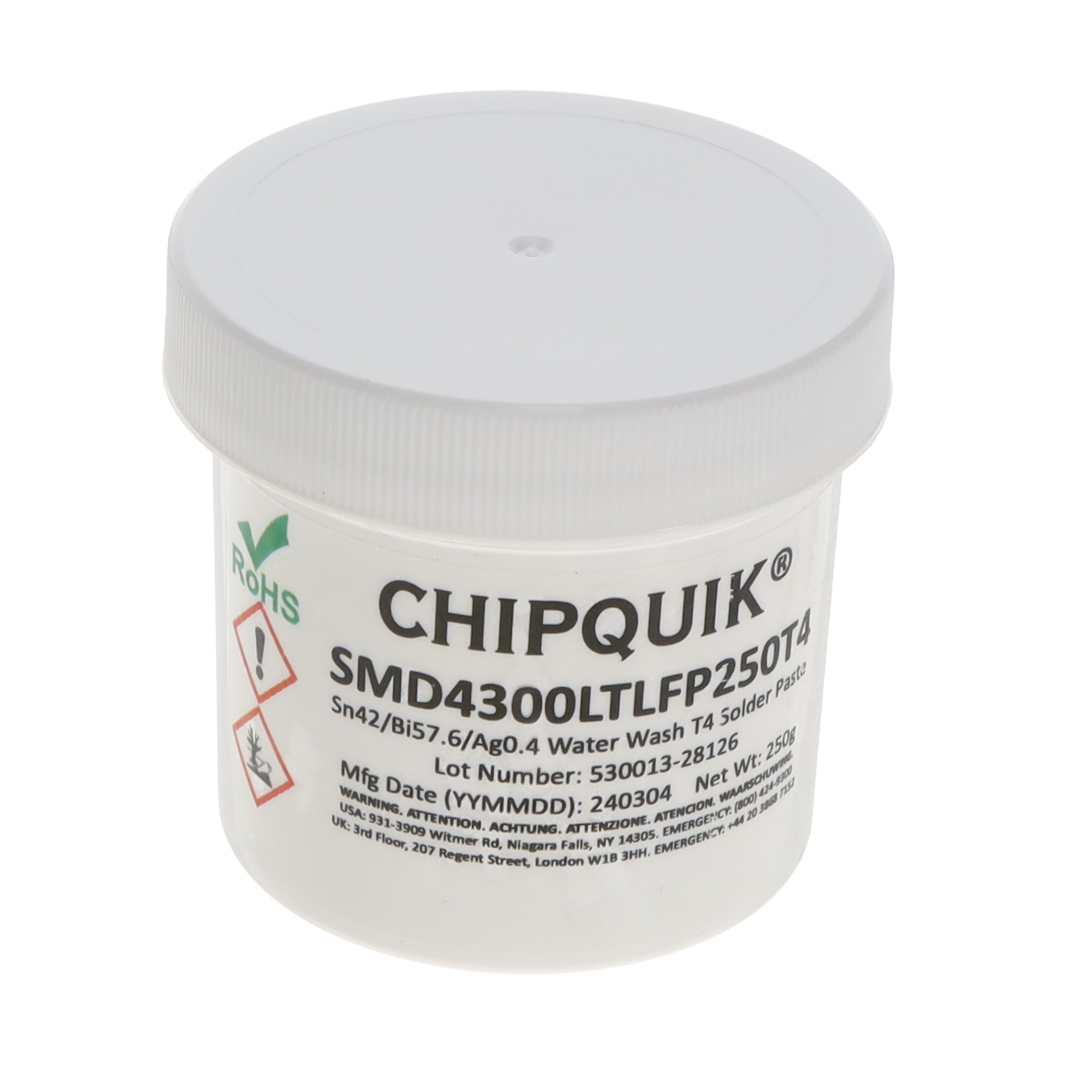 Chip Quik Inc. SMD4300LTLFP250T4 electronic component