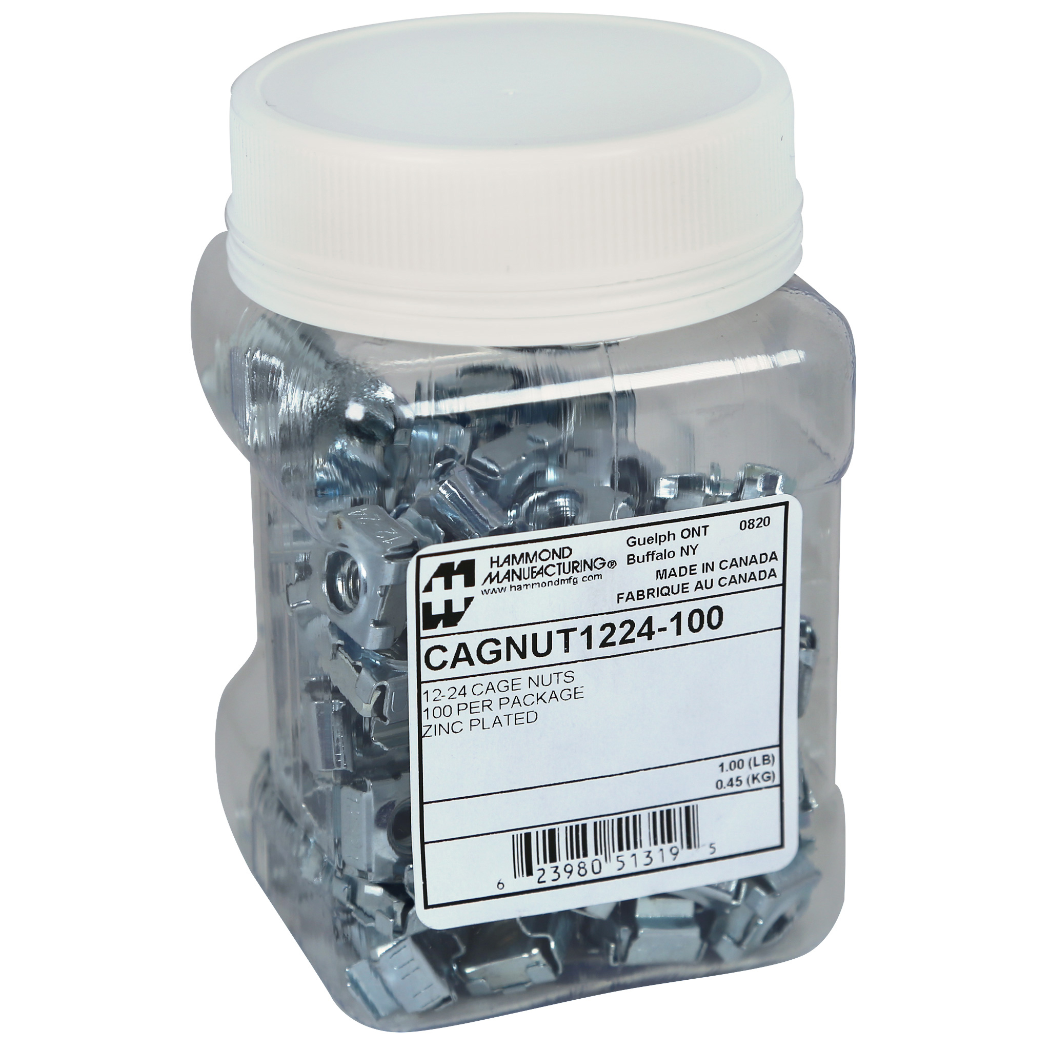 Hammond Manufacturing CAGNUT1224-100 electronic component