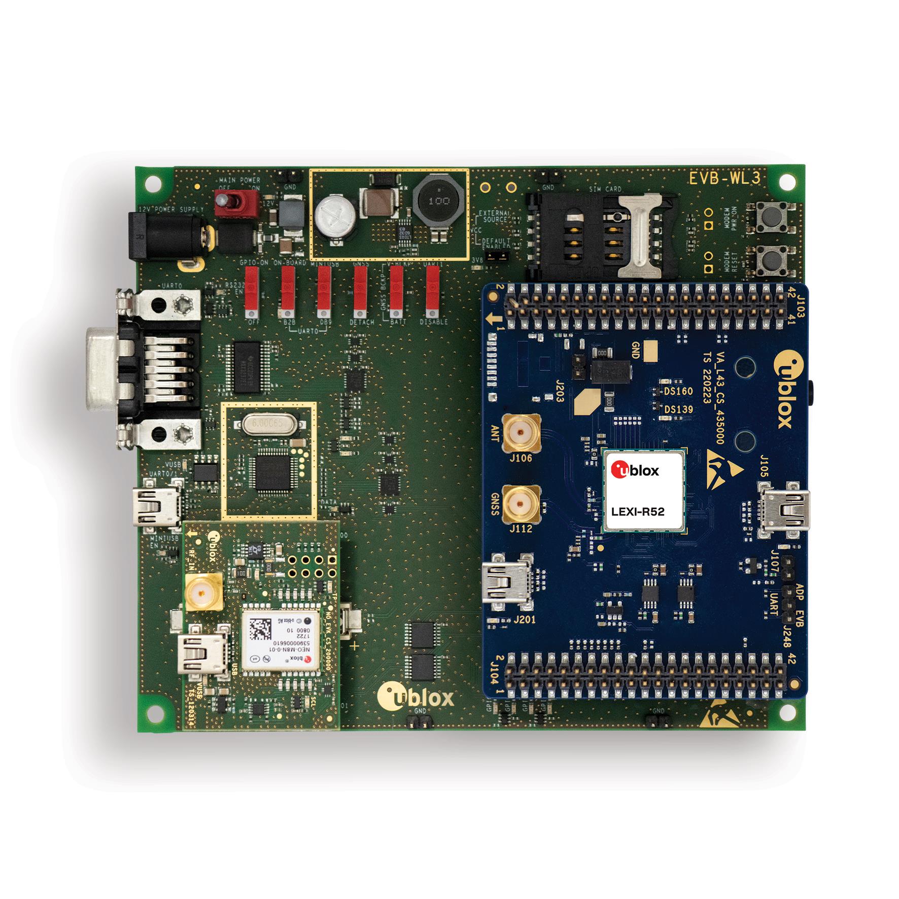 u-blox EVK-LEXI-R520-02 electronic component