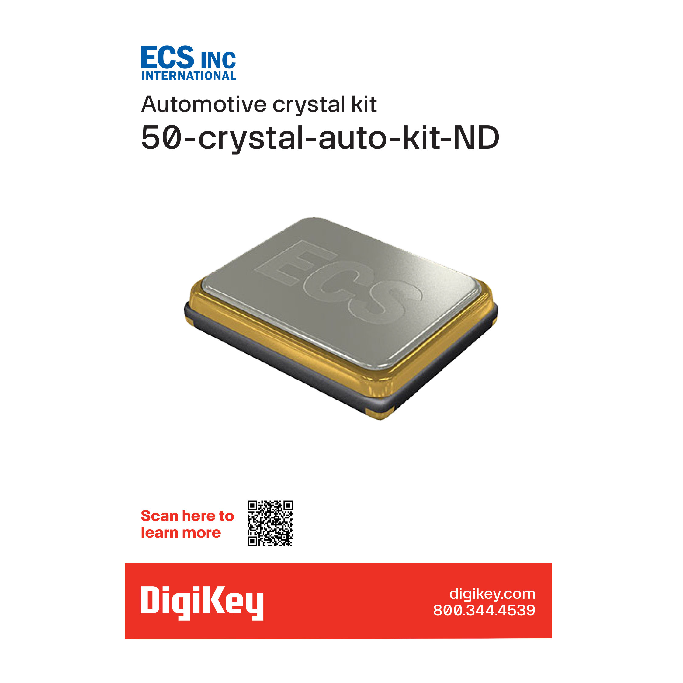 ECS Inc. CRYSTAL-AUTO-KIT electronic component