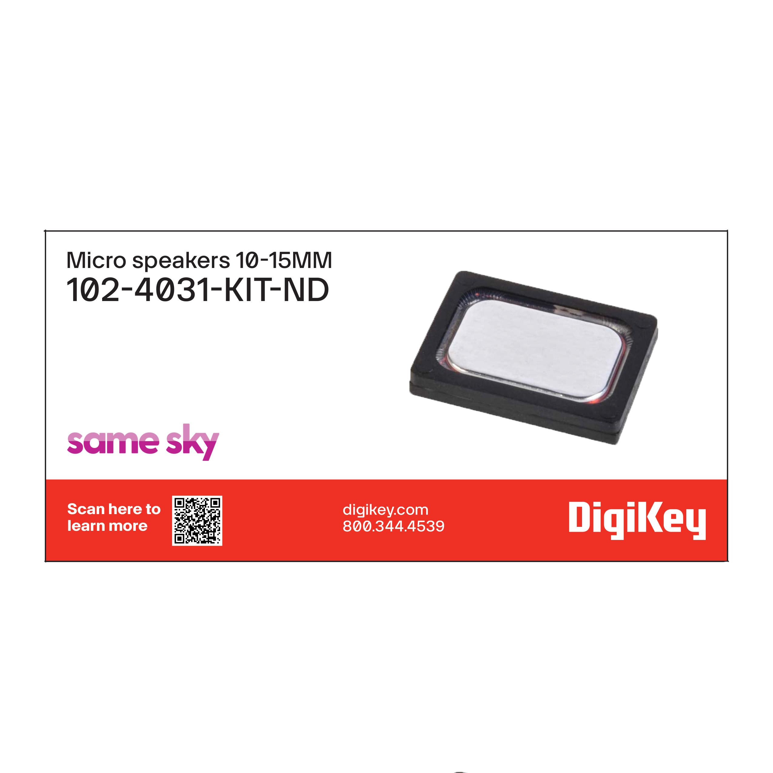 Same Sky (Formerly CUI Devices) 102-4031-KIT electronic component