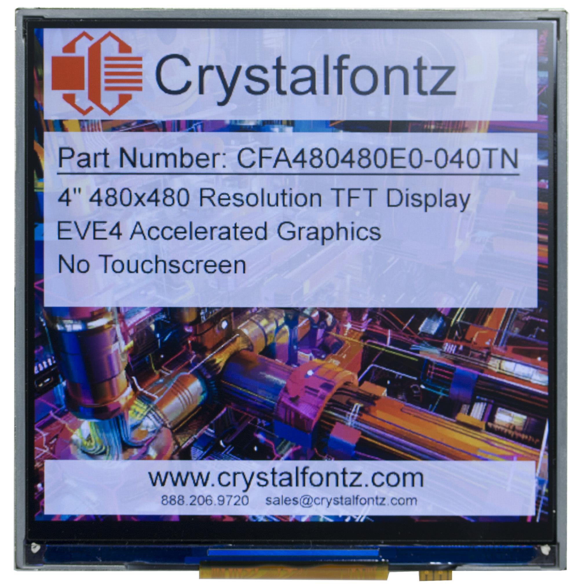 Crystalfontz CFA480480E0-040TN electronic component