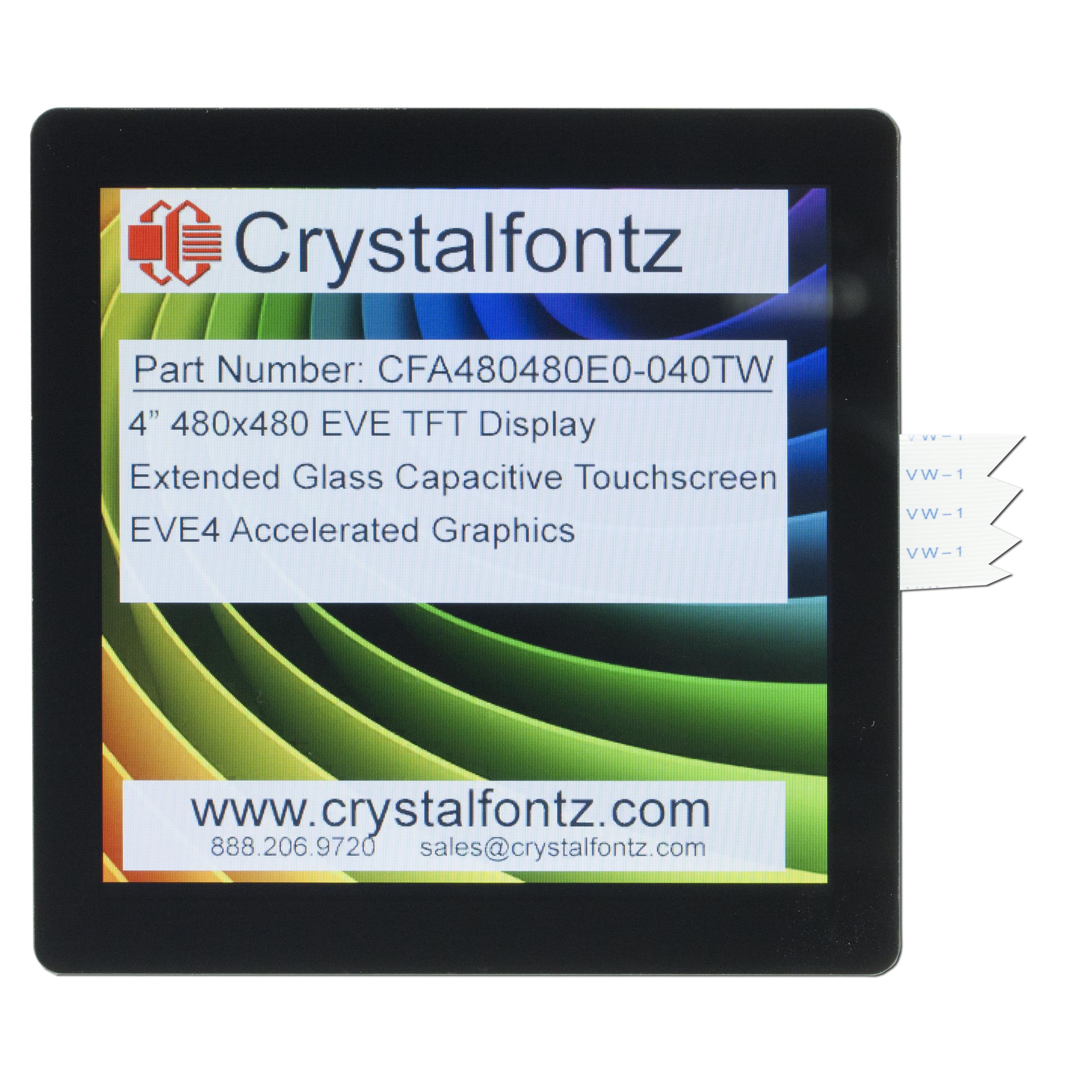 Crystalfontz CFA480480E0-040TW electronic component