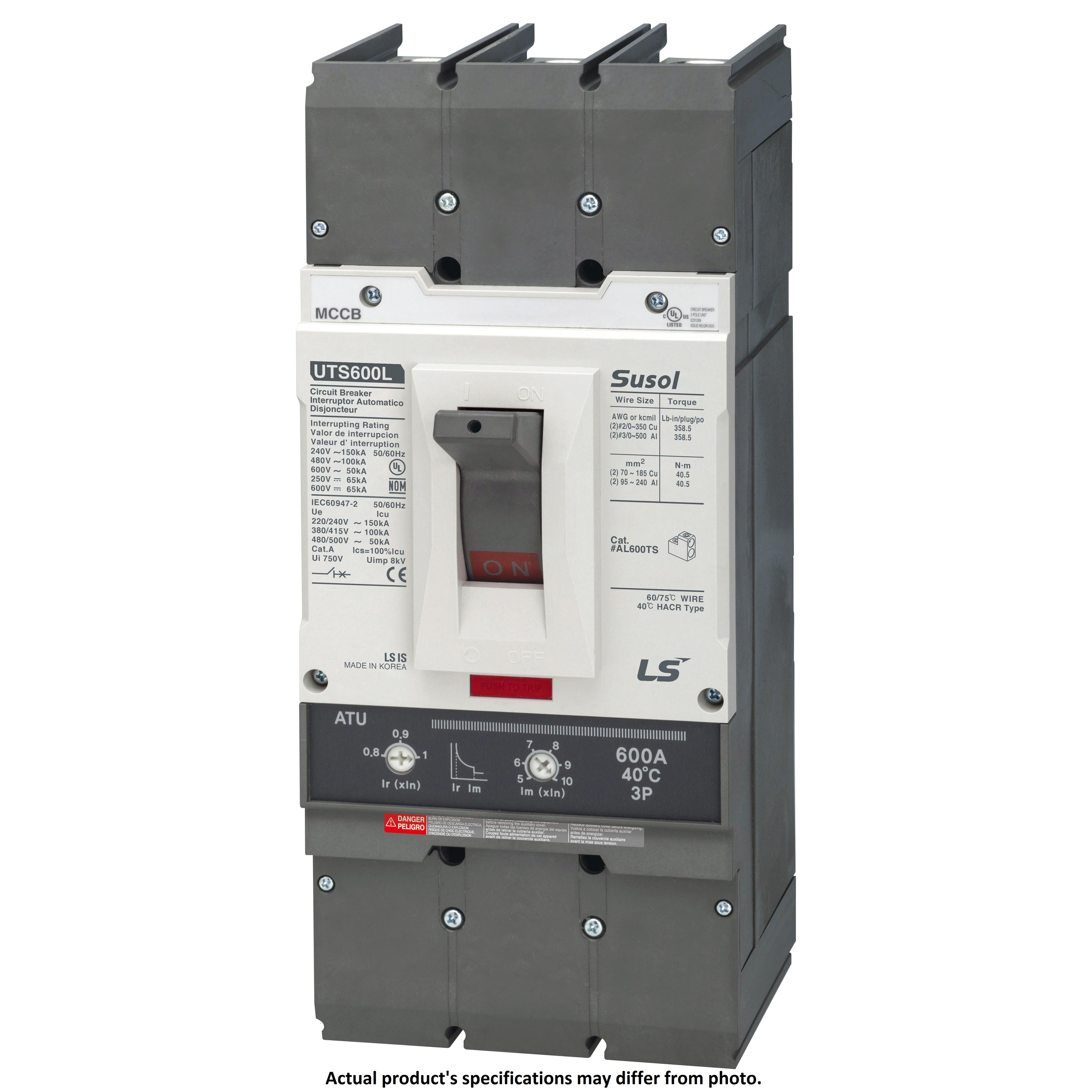 LS Electric UTS600H ATU 600A 3P LL UL electronic component