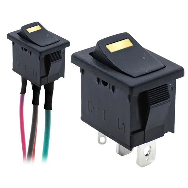 E-Switch R1966ABLKBLKNSUL94V0 electronic component