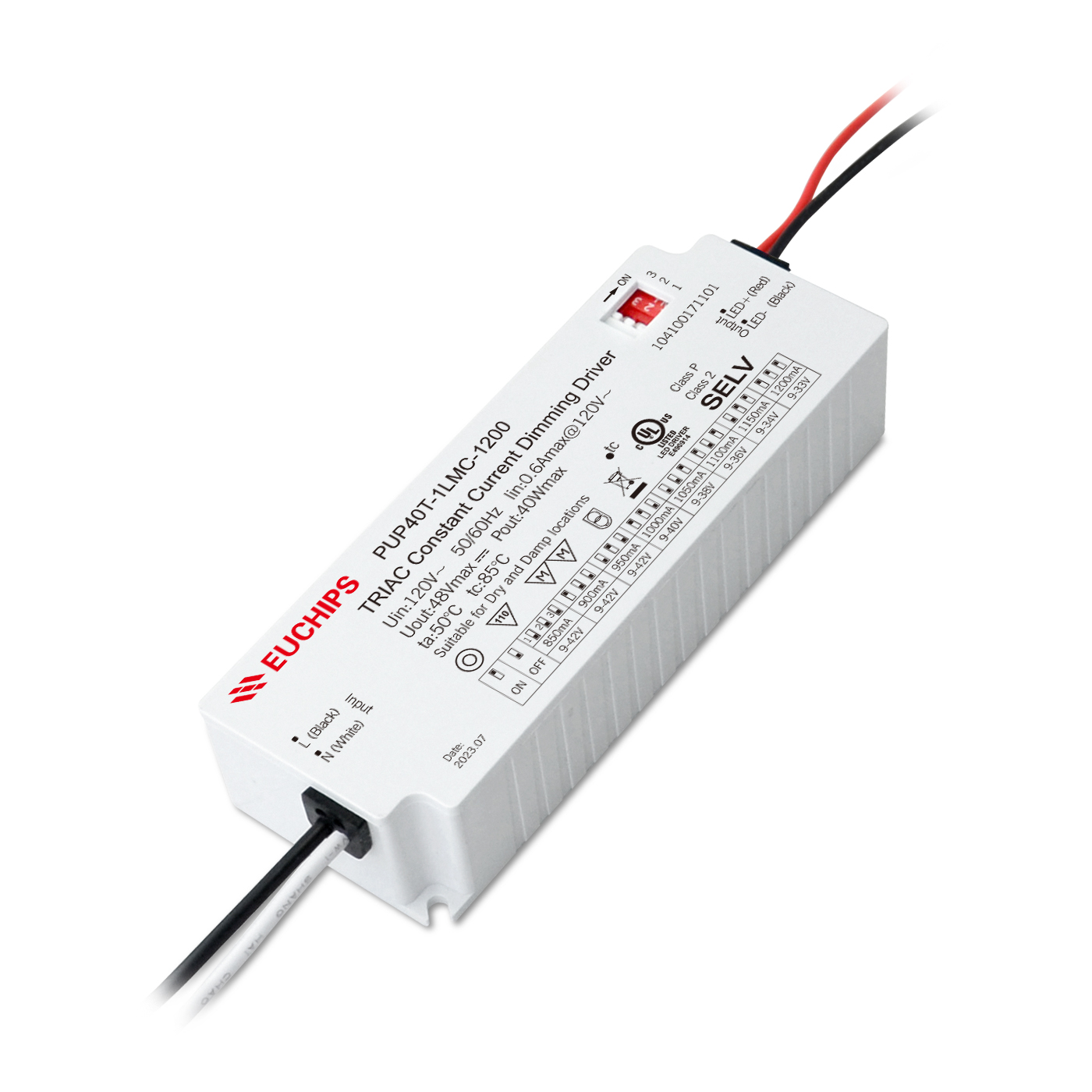 Euchips Electronics Inc PUP40T-1LMC-1200 electronic component