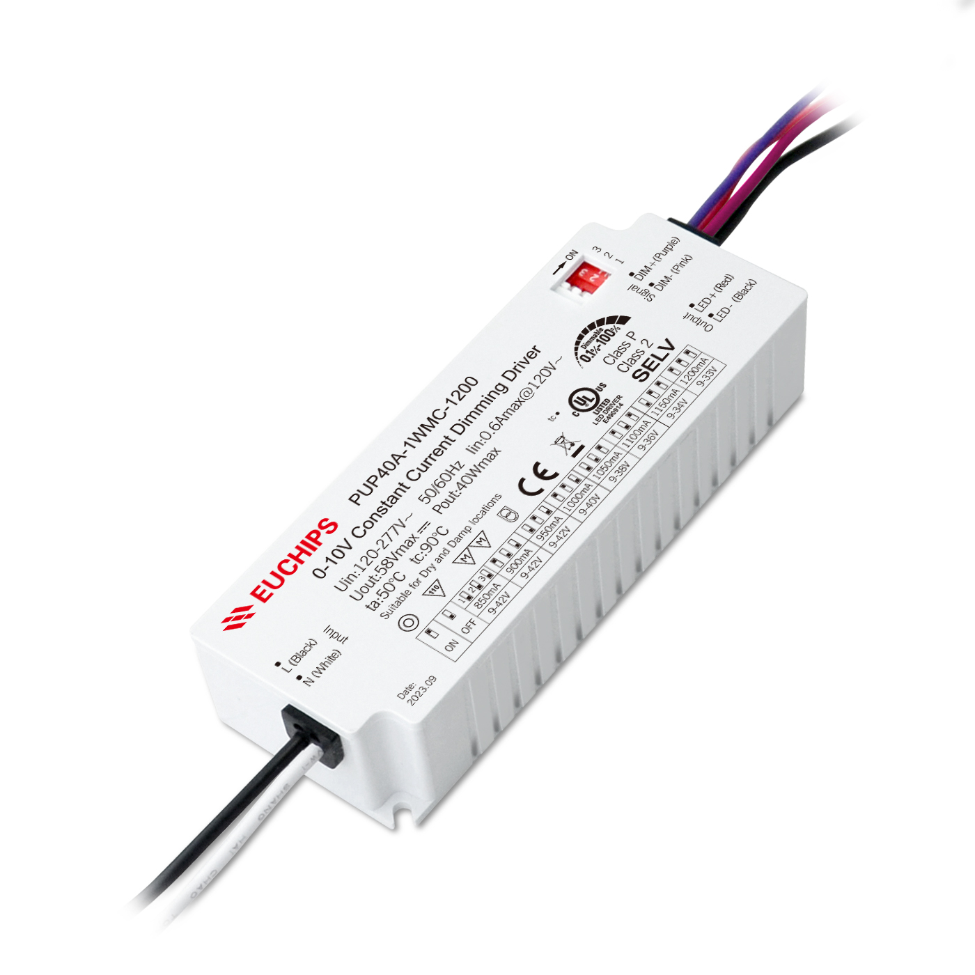 Euchips Electronics Inc PUP40A-1WMC-1200 electronic component