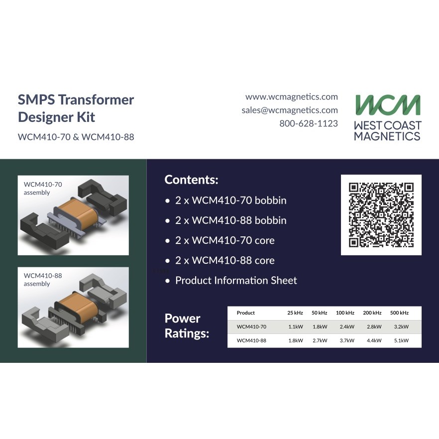 West Coast Magnetics WCM410KIT-70-88 electronic component