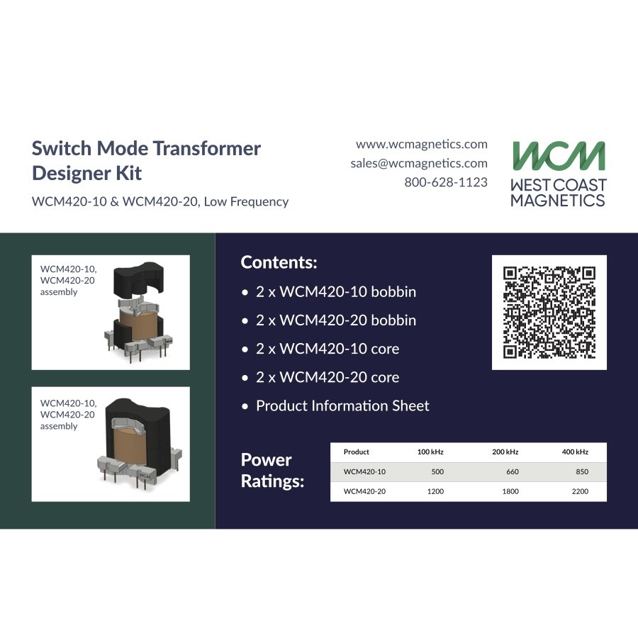 West Coast Magnetics WCM420KIT-10-20 electronic component