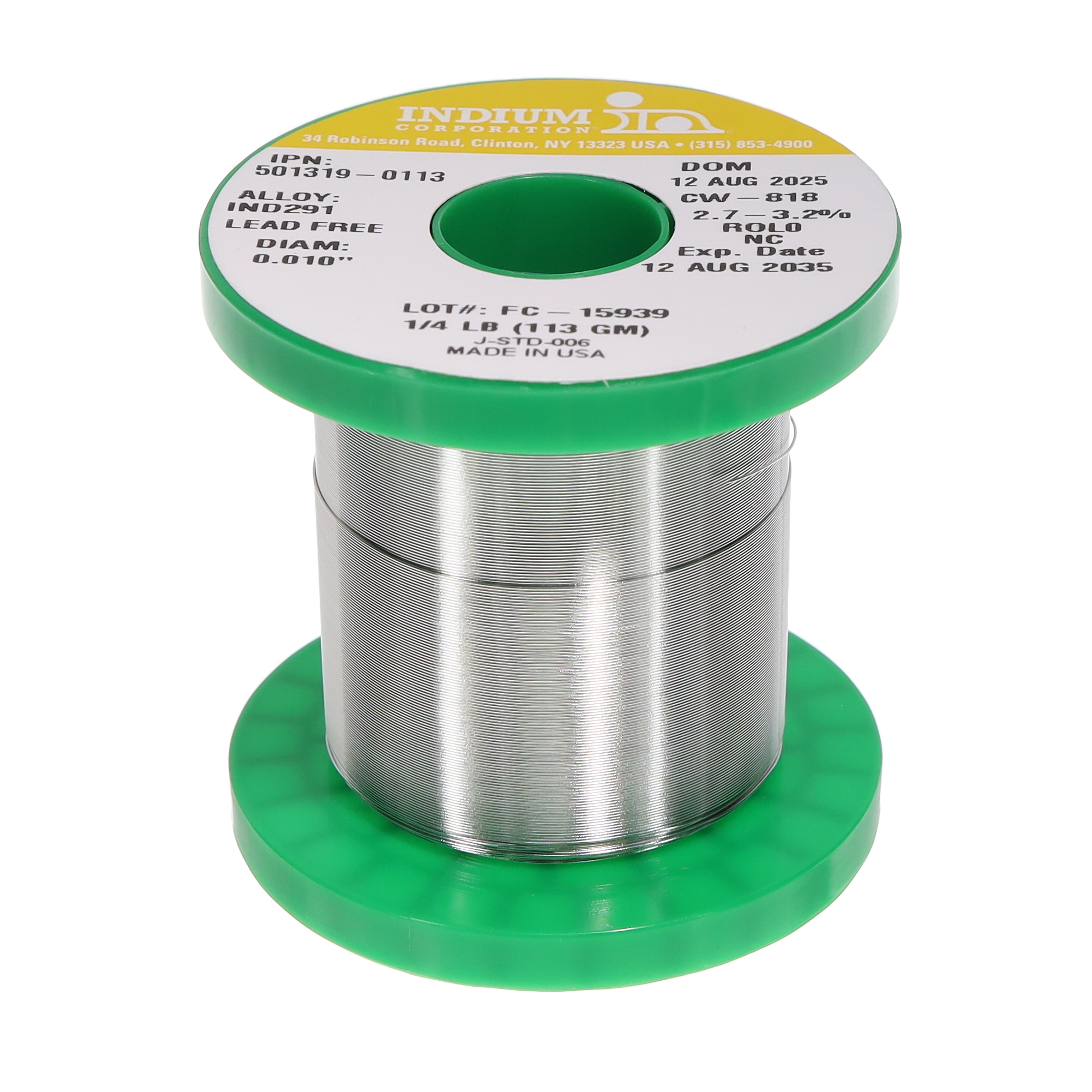 Indium Corporation of America WIREFC-500745-0454 electronic component
