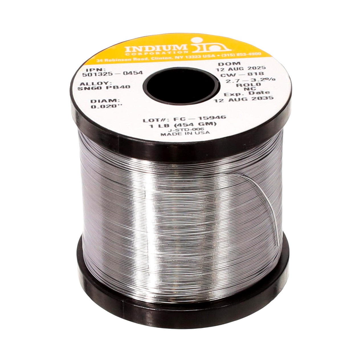 Indium Corporation of America WIREFC-501326-0454 electronic component