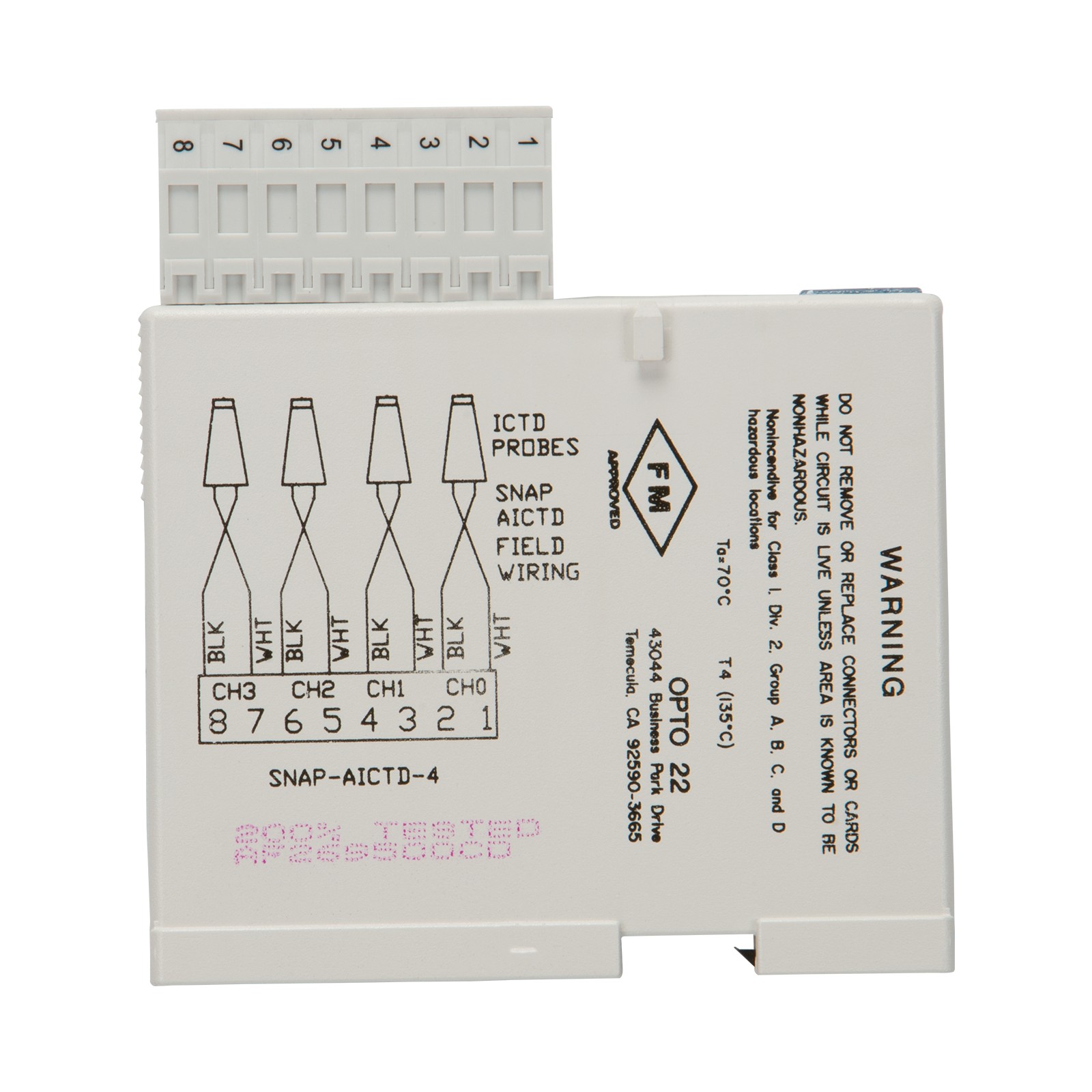 Opto 22 SNAP-AICTD-4 electronic component