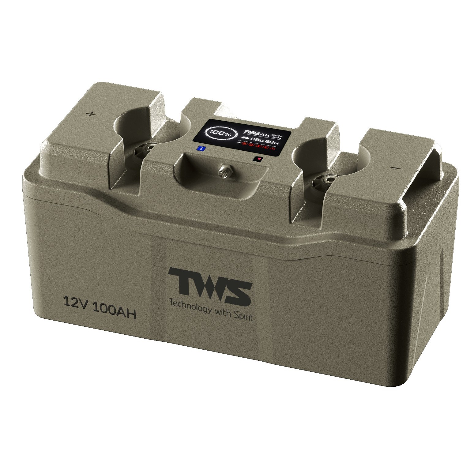 TWS Technology FlexiBlock 12V 100Ah Pro w/ Self – Heating electronic component