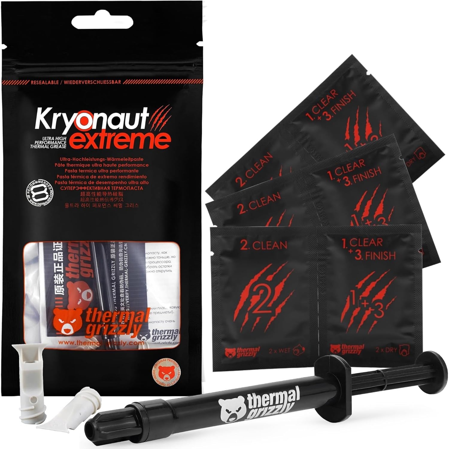 Thermal Grizzly KE-002 Combo with Wipes electronic component