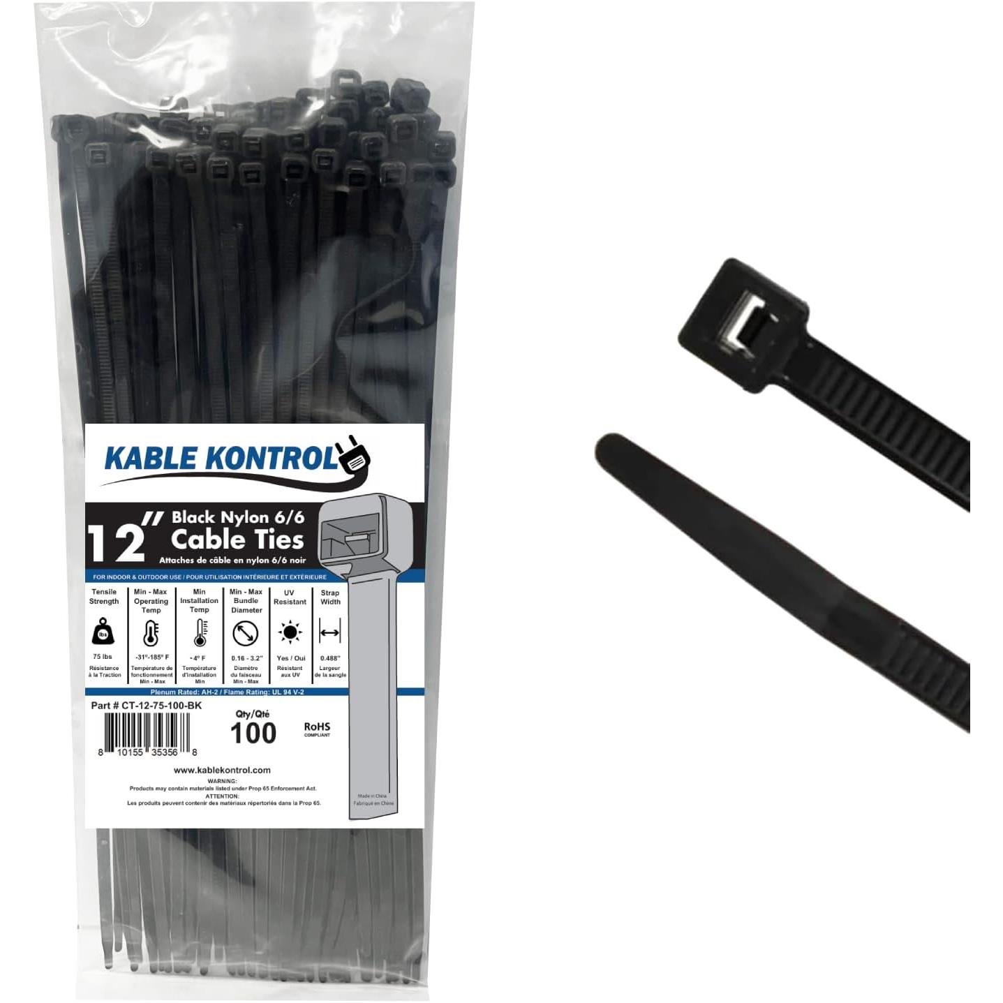 Kable Kontrol CT-12-75-100-BK electronic component