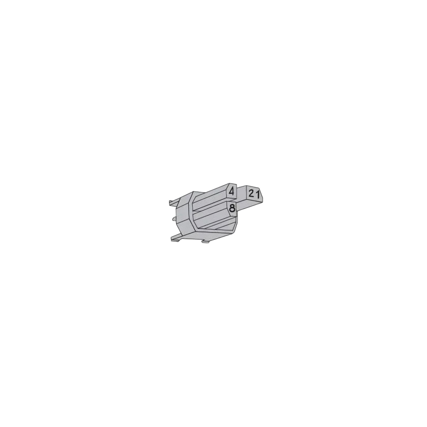 TE Connectivity AMP Connectors 4-100525-8 electronic component